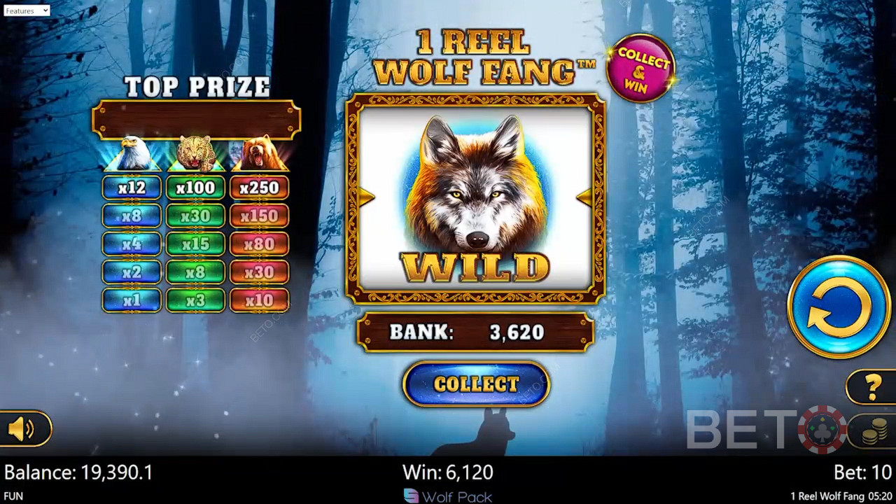 1 Reel Wolf Fang 무료 플레이