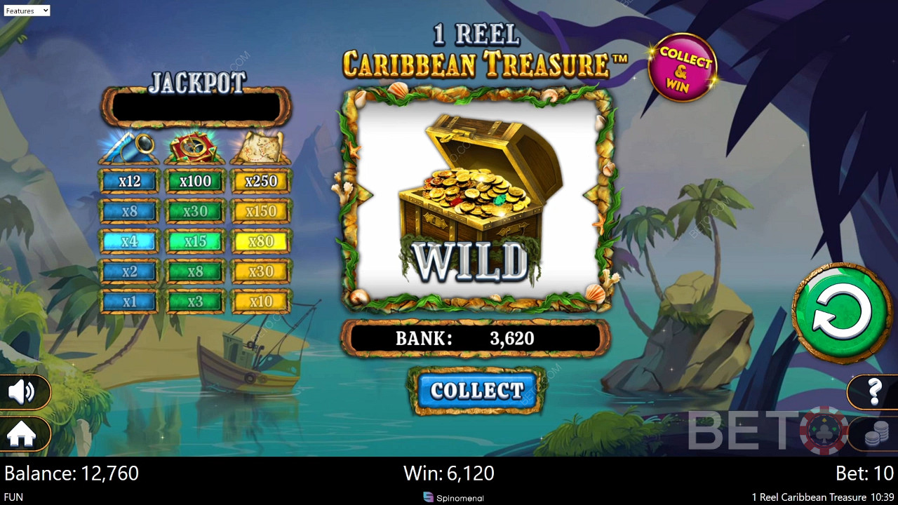 1 Reel Caribbean Treasure 무료 플레이