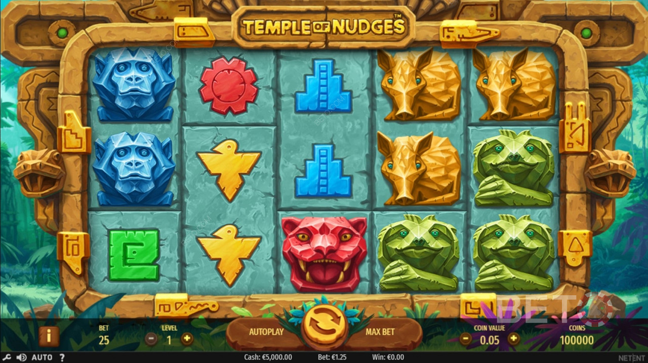 Temple of Nudges 비디오 슬롯