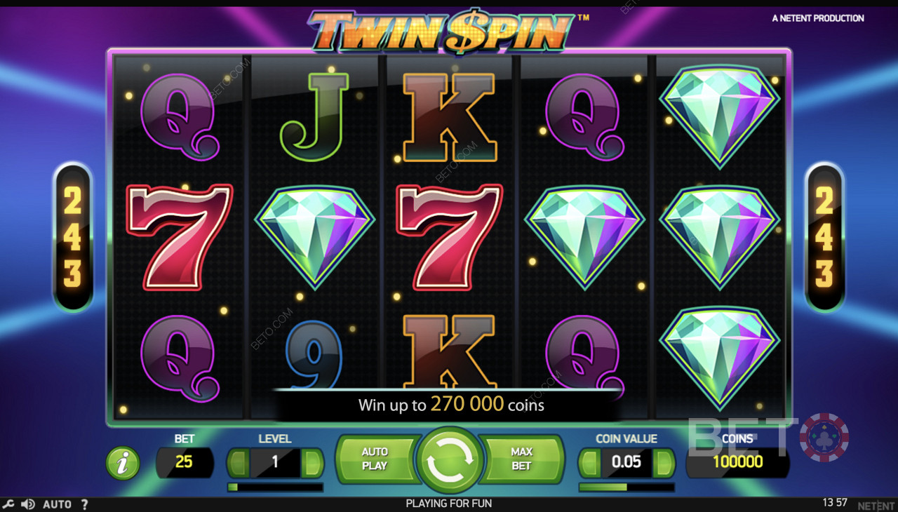Twin Spin 의 더 높은 지불 기호