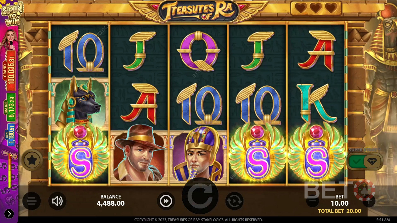 Treasures of Ra 무료 플레이