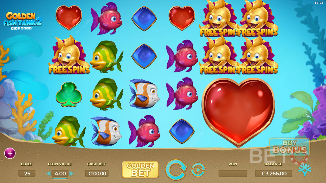 Golden Fish Tank 2 기가블럭스의 BETO 슬롯 리뷰