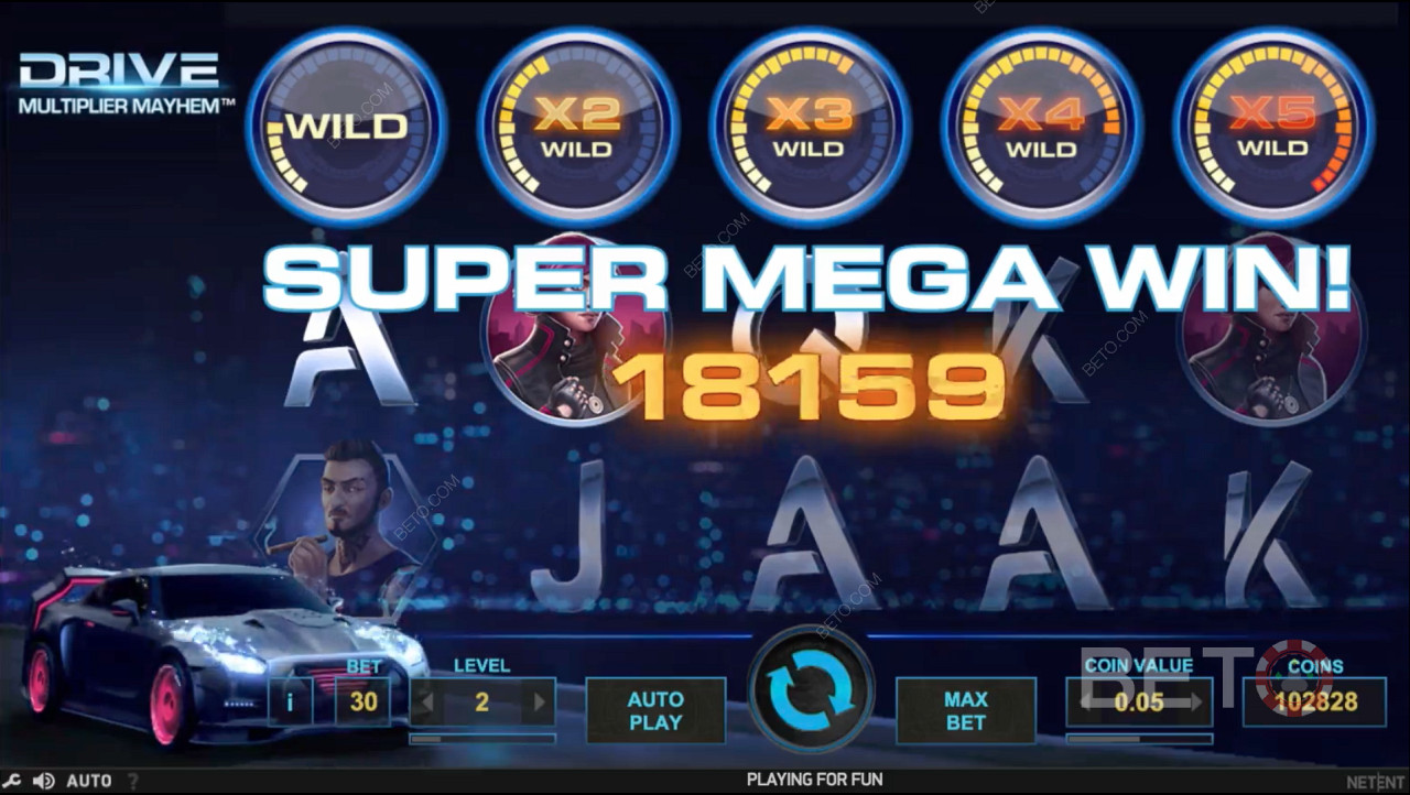 Multiplier Wild와 같은 보너스 기능은 SUPER MEGA WIN을 달성할 수 있는 기회를 제공합니다.