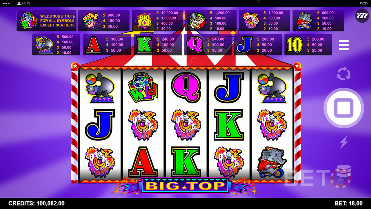 Big Top 무료 플레이