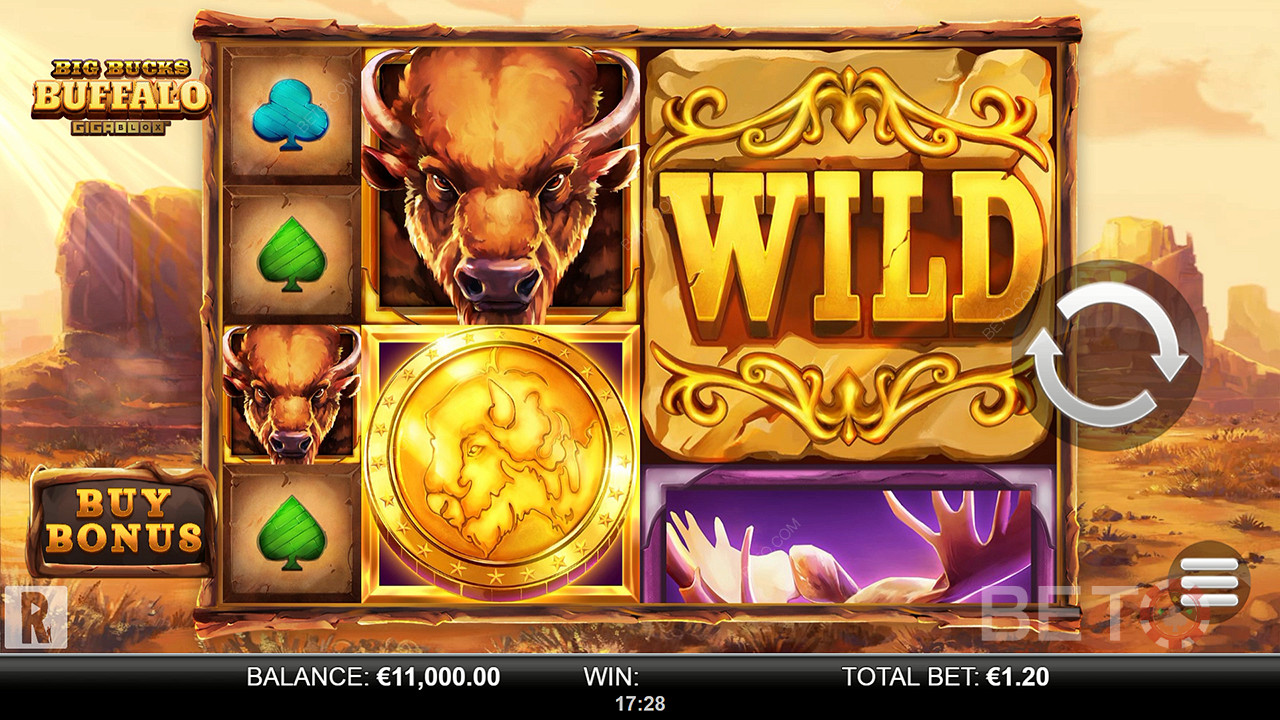 Big Bucks Buffalo Gigablox 무료 플레이
