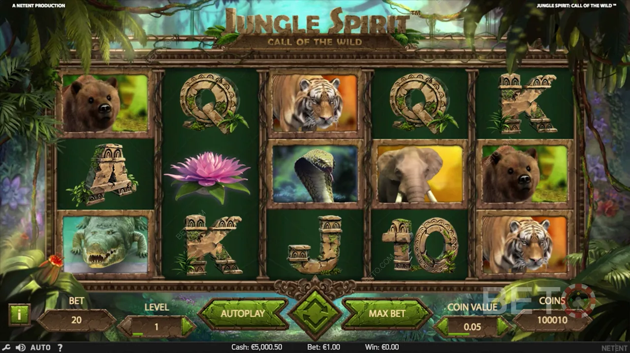 Jungle Spirit: Call of the Wild 비디오 슬롯 게임 플레이