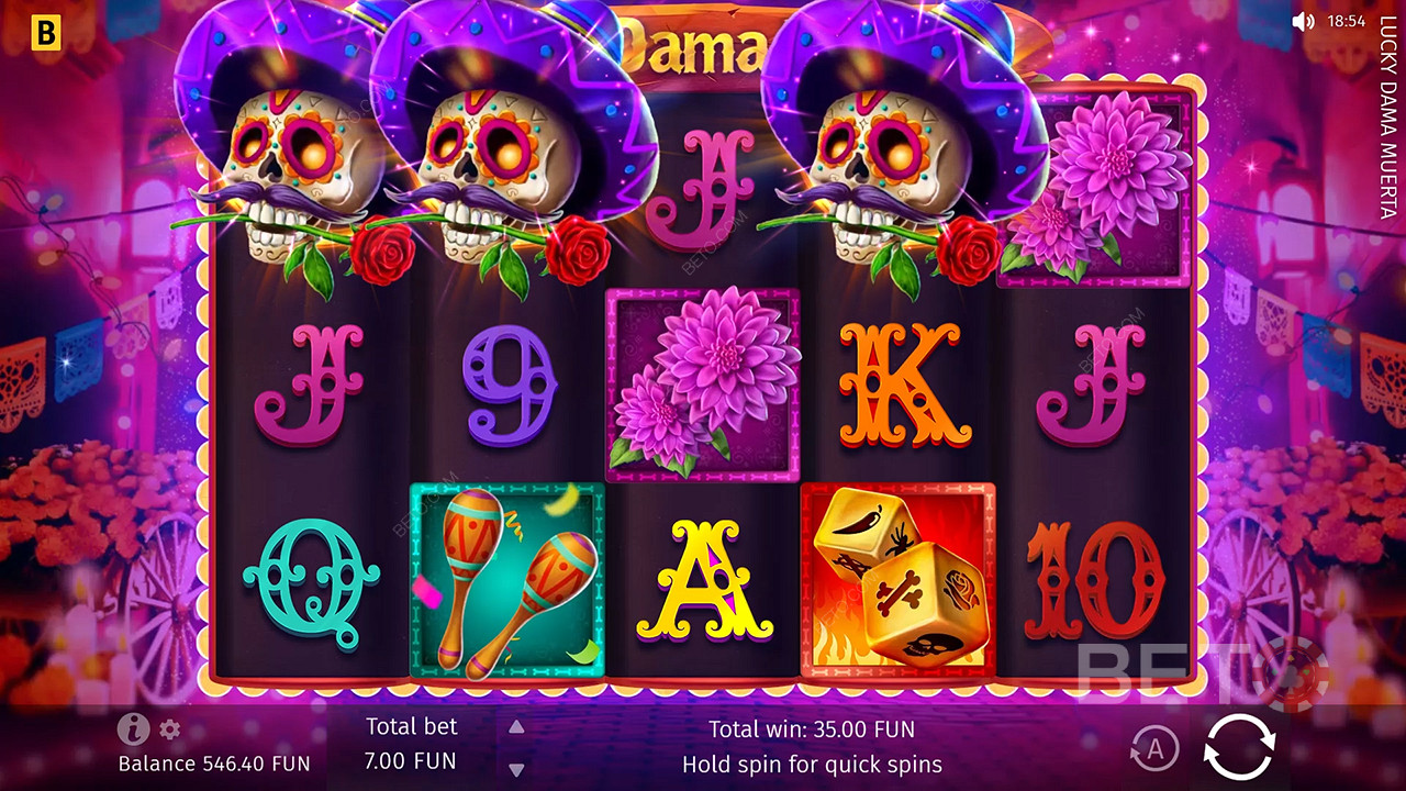 Lucky Dama Muerta 무료 플레이