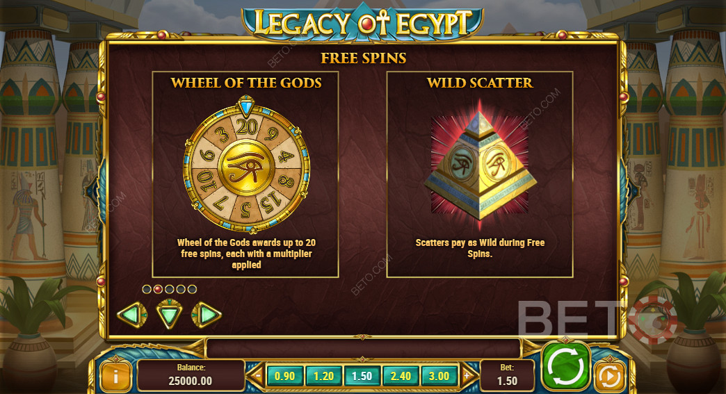 Legacy Of Egypt 특별 기능