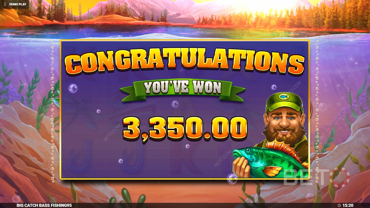 온라인 빅 캐치 배스 낚시 슬롯에서 베팅한 금액의 4,000배를 획득하세요!