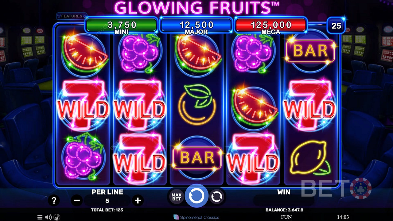 Glowing Fruits 무료 플레이