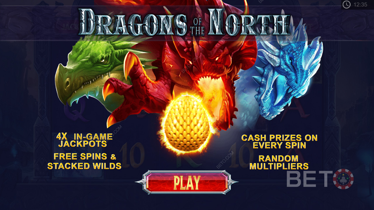 Dragons of the North 비디오 슬롯