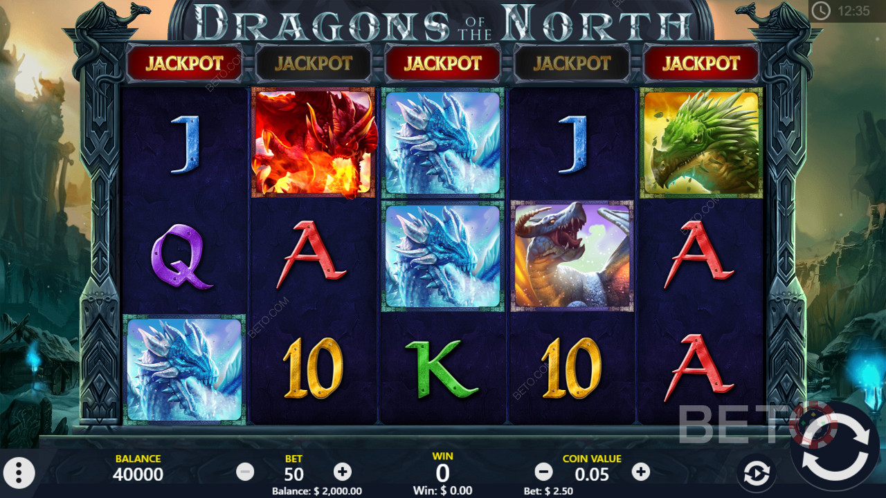 Dragons of the North 슬롯 머신