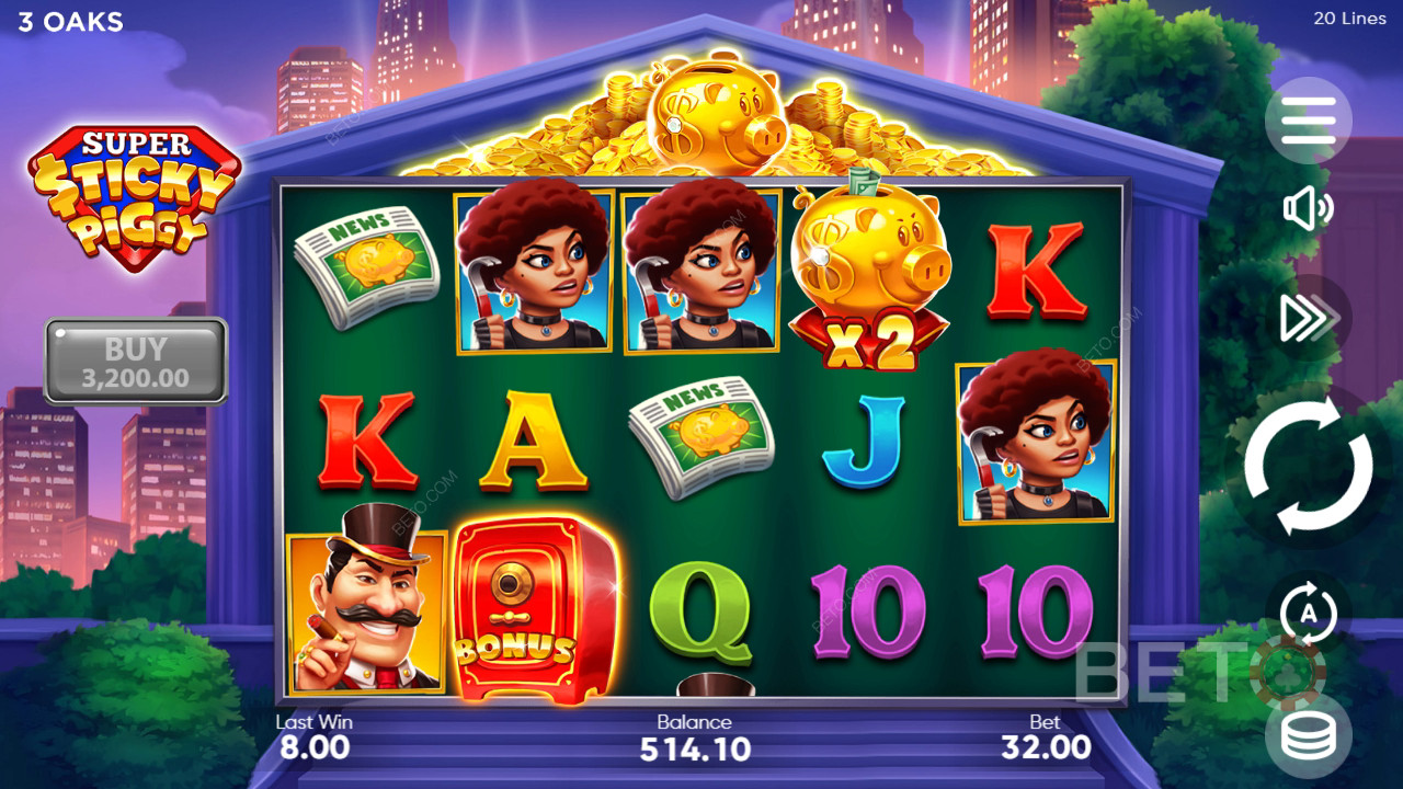 3 Oaks Gaming의 슈퍼 끈적끈적한 돼지 플레이 방법