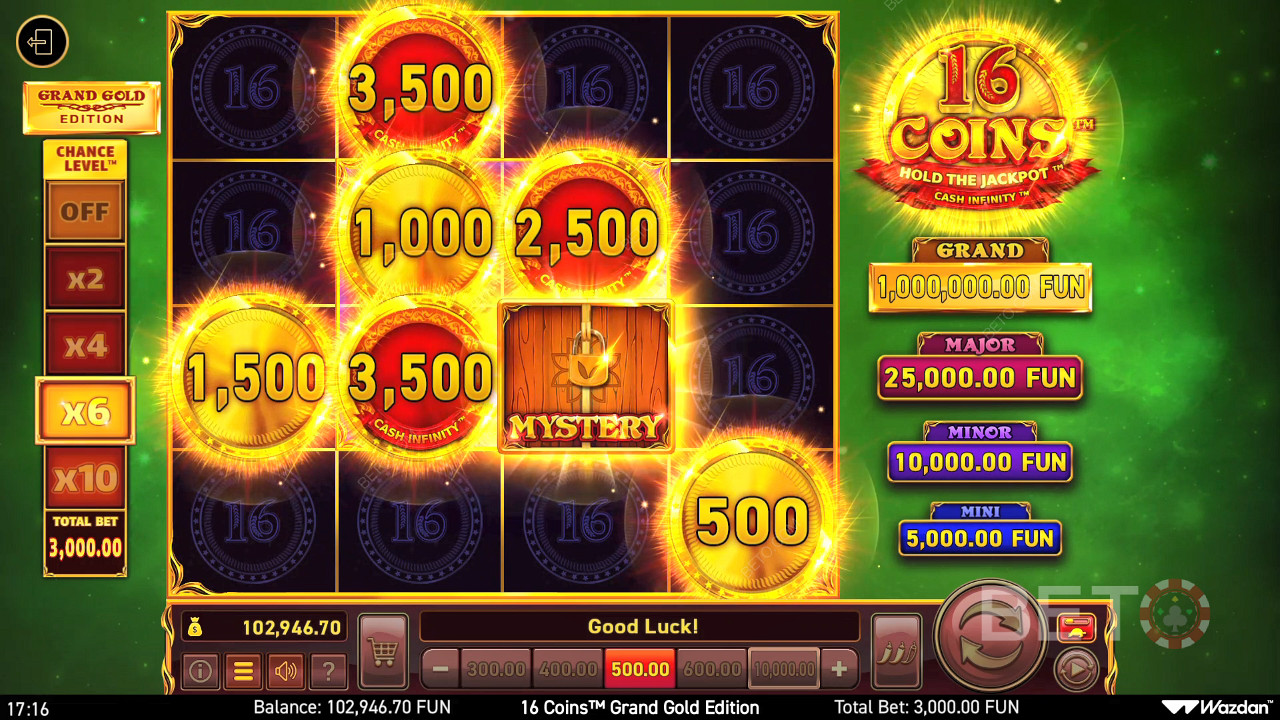 16 Coins Grand Gold Edition 무료 플레이