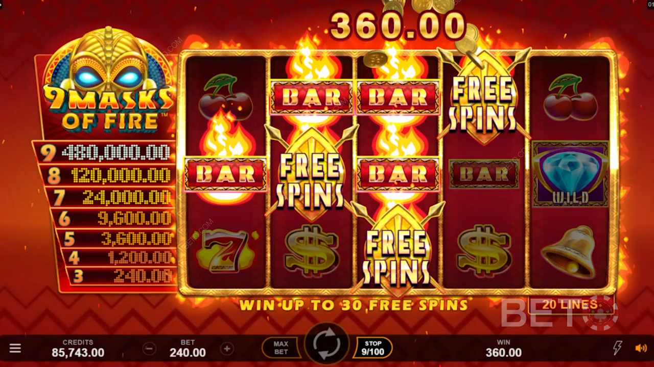 9 Masks Of Fire 무료 플레이