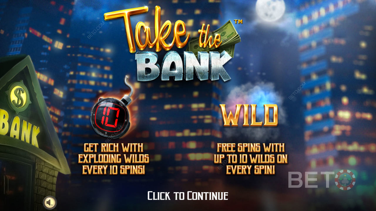 Take The Bank - 폭발하는 Wilds로 부자가 되기의 소개 화면