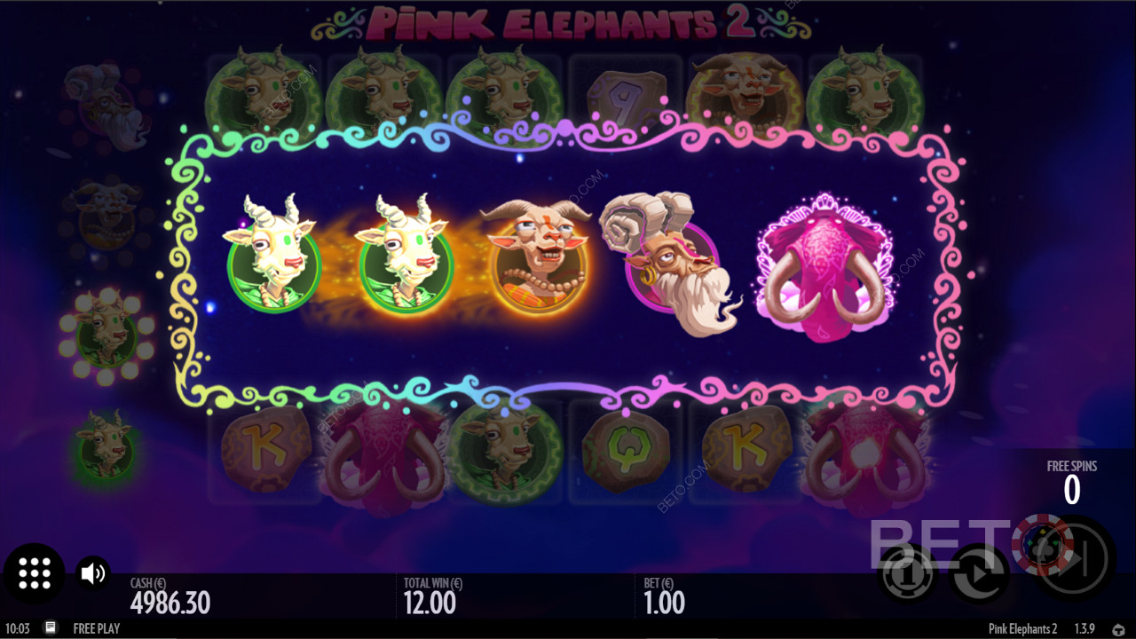Pink Elephants 2 의 멋진 기호 업그레이드 보너스