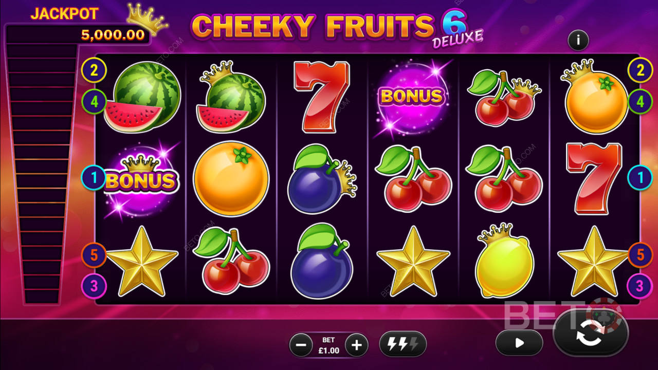 Cheeky Fruits 6 Deluxe 베토 슬롯의 리뷰