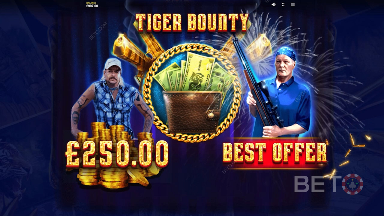 Joe Exotic 의 Tiger Bounty 보너스