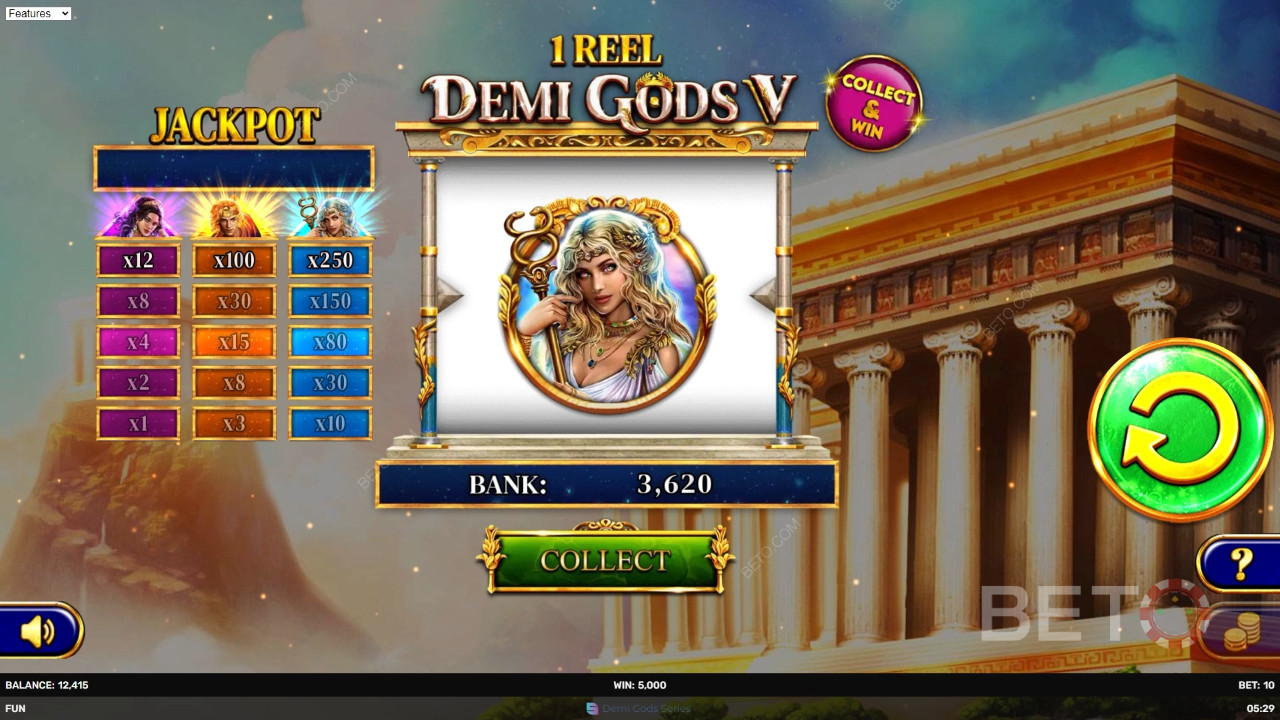 1 Reel - Demi Gods V 무료 플레이