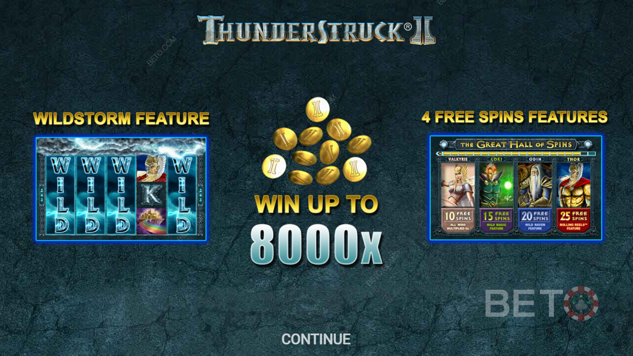 Thunderstruck II 의 소개 화면