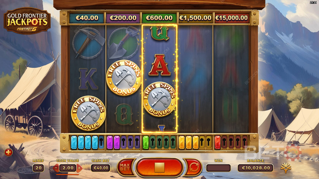 Gold Frontier Jackpots FastPot5 무료 플레이