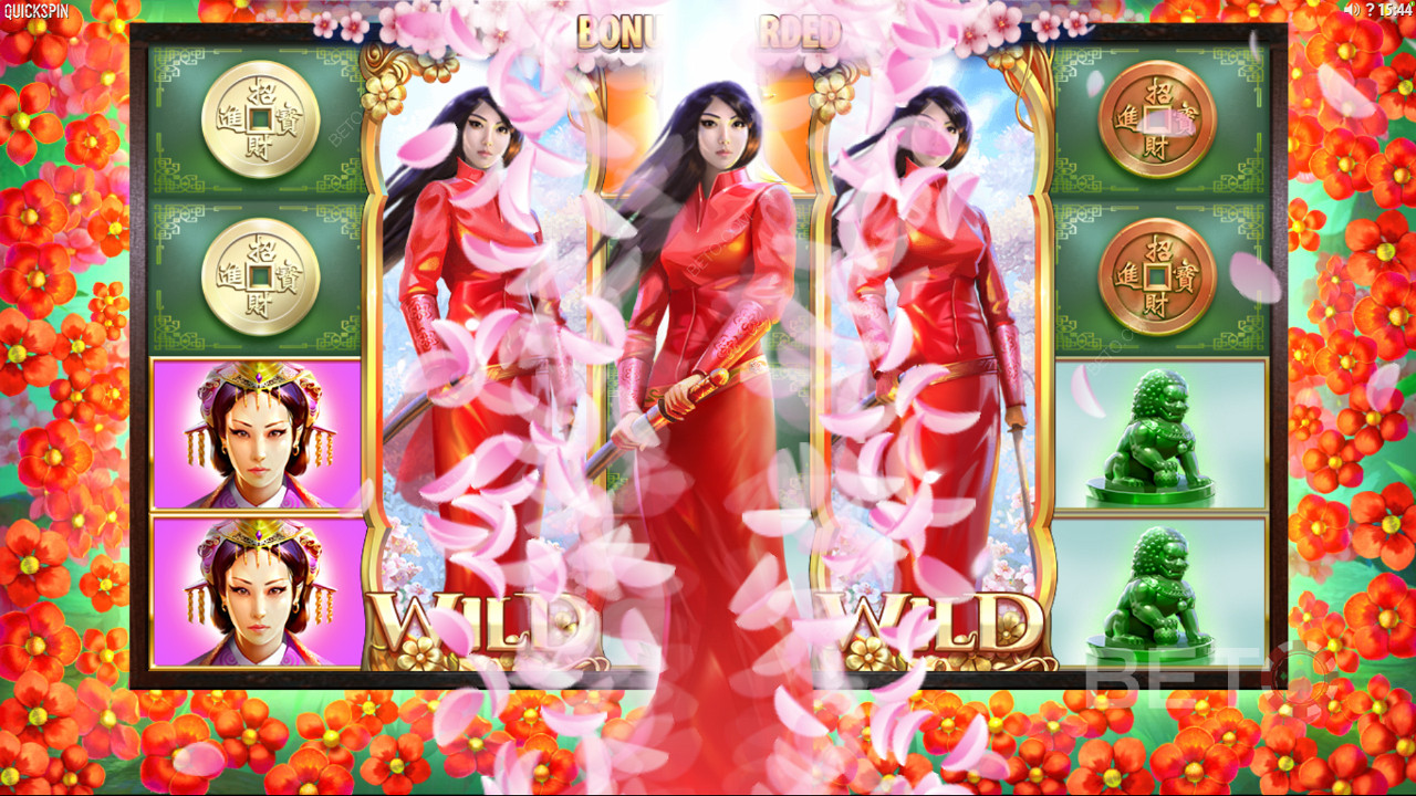 Sakura Fortune 과 Quickspin - 이 아름다운 일본 공주와 함께 사악한 황제와 싸우기 위한 퀘스트에 참여하세요.