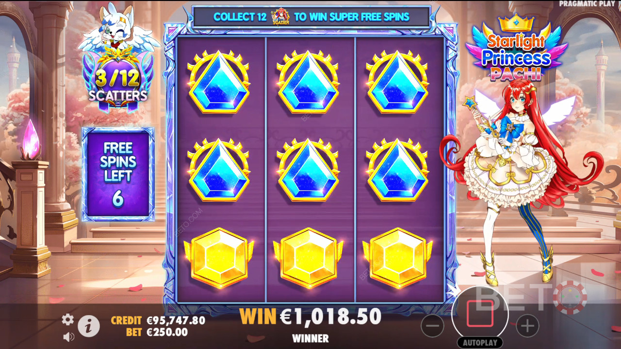 Starlight Princess 파치에서 설명하는 보너스 기능은 다음과 같습니다. Pragmatic Play