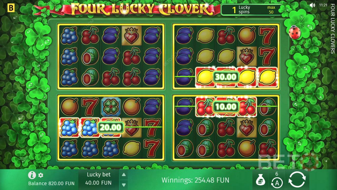 Four Lucky Clover 무료 플레이