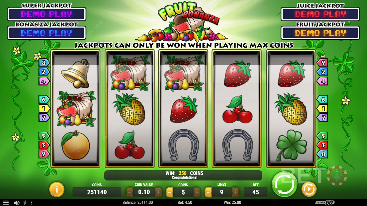 Fruit Bonanza 무료 플레이