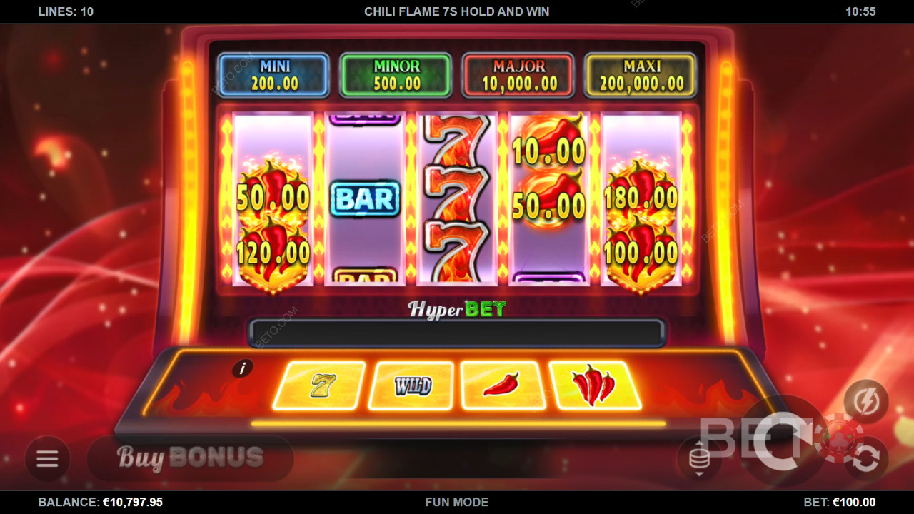 Chili Flame 7s Hold and Win 무료 플레이