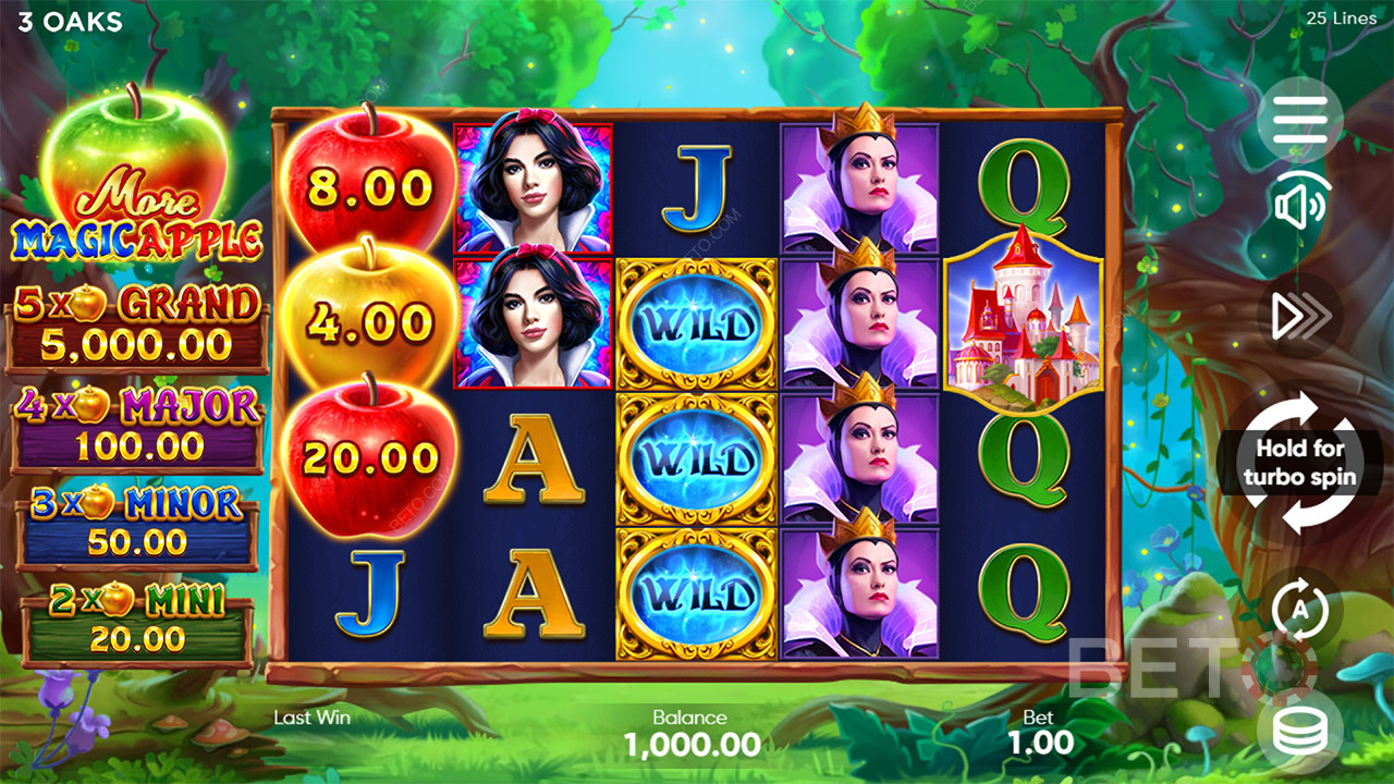 3 Oaks Gaming의 더 매직 애플을 플레이하는 방법
