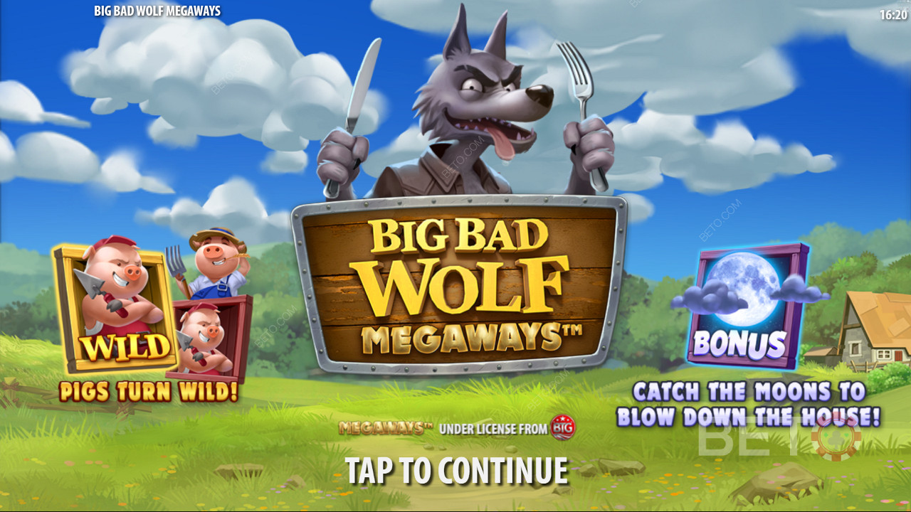 Big Bad Wolf Megaways 슬롯에서 Piggy Wilds 기능과 무료 스핀을 즐기십시오.
