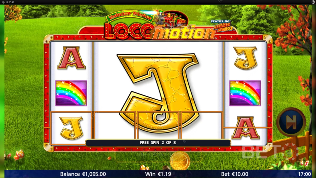Rainbow Riches 로코모션 온라인 슬롯에서 베팅한 금액의 1,037배를 획득하세요!