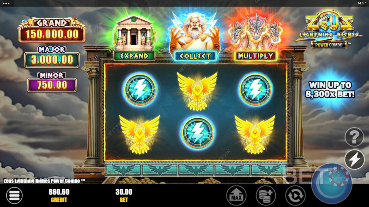 Zeus Lightning Riches Power Combo 무료 플레이