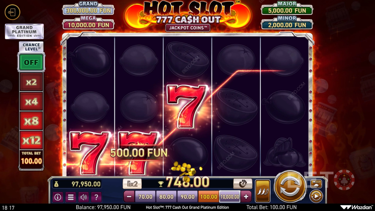 Hot Slot: 777 Cash Out Grand Platinum Edition 무료 플레이