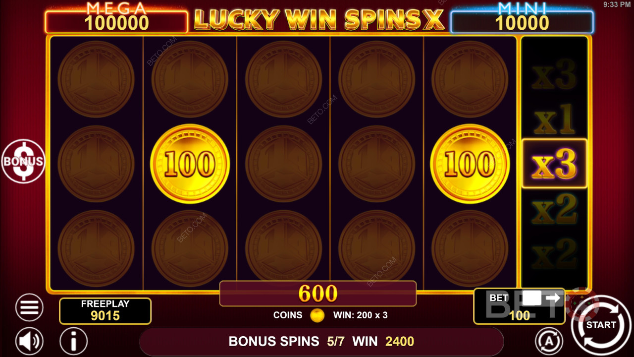 1spin4win의 럭키 윈 스핀즈 X 플레이 방법