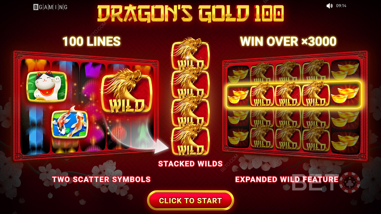 Dragons Gold의 흥미진진한 Scatter Symbols를 놓치지 마세요.