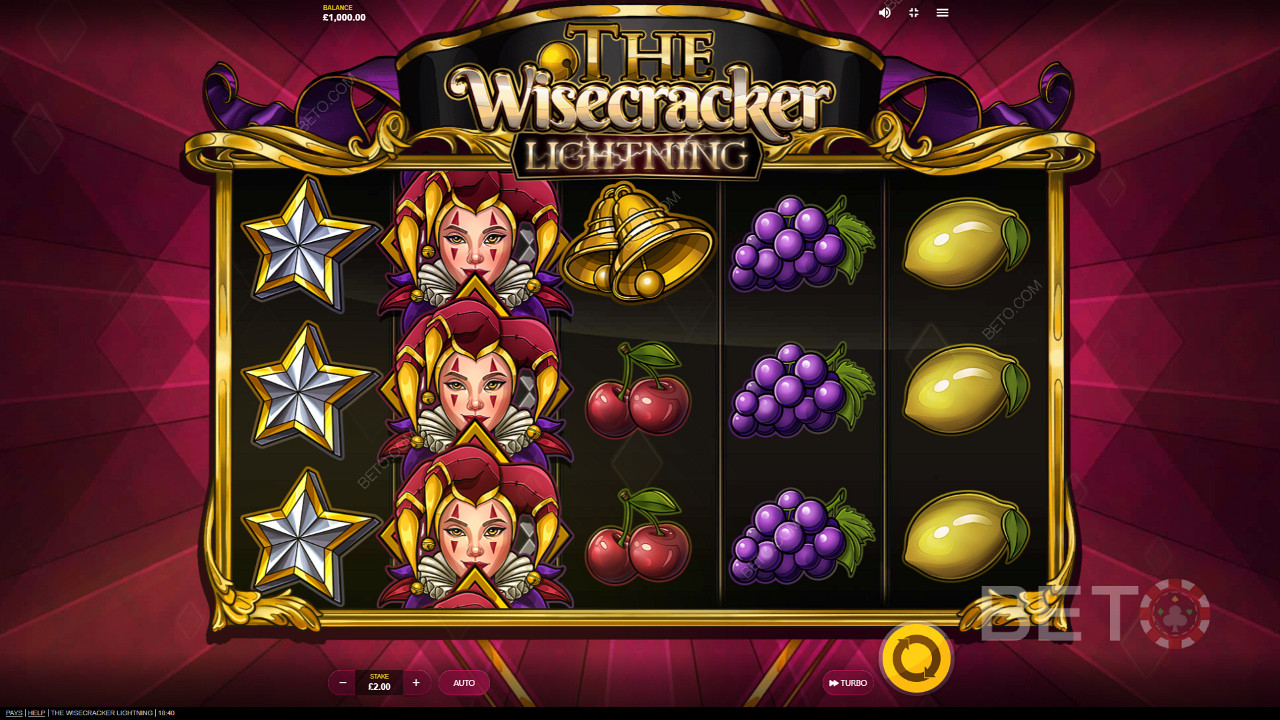 The Wisecracker Lightning 미묘한 배경과 단순한 그래픽