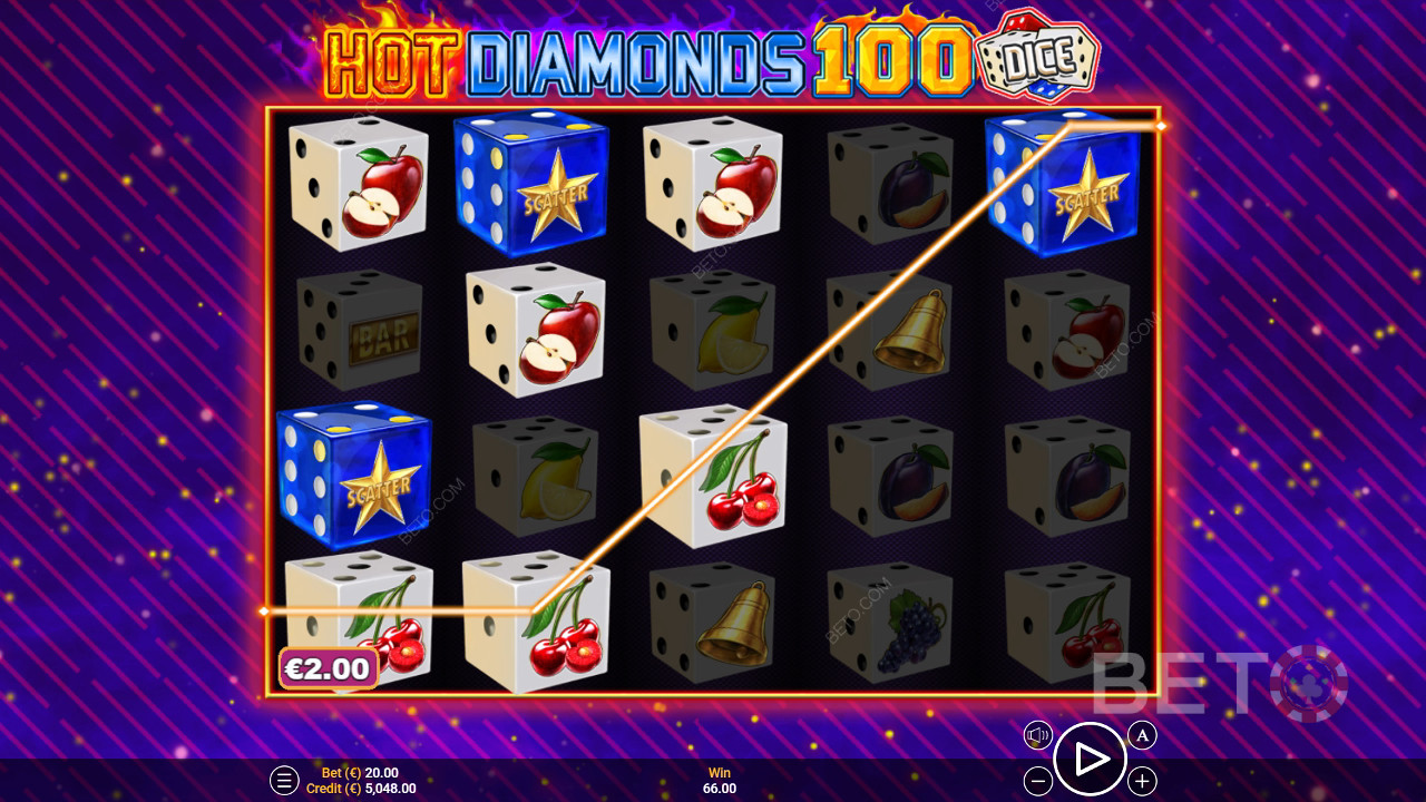 Hot Diamonds 100 Dice 무료 플레이