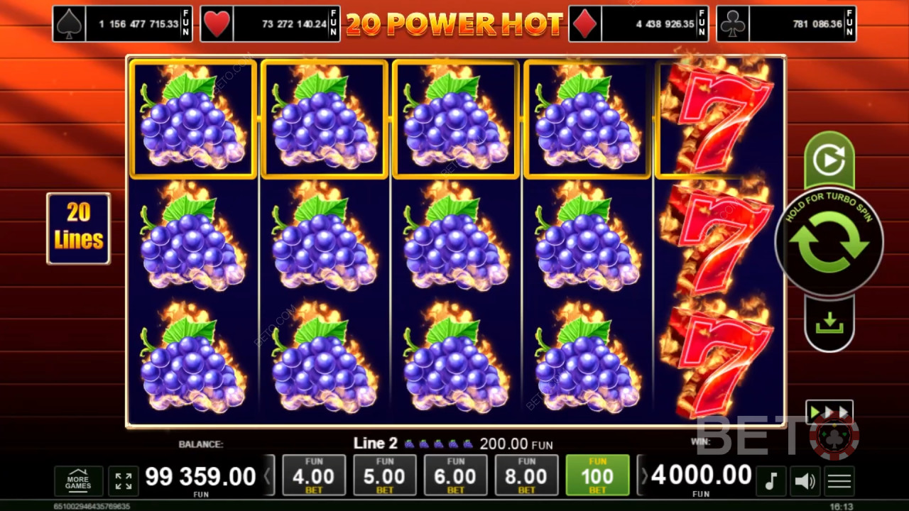 20 Power Hot 무료 플레이