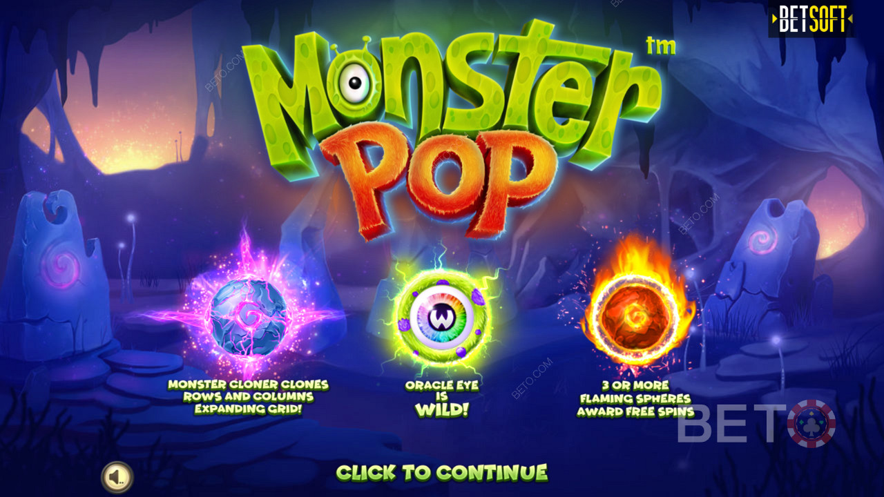 Monster Pop 비디오 슬롯에서 혁신적인 보너스 기능을 즐기십시오