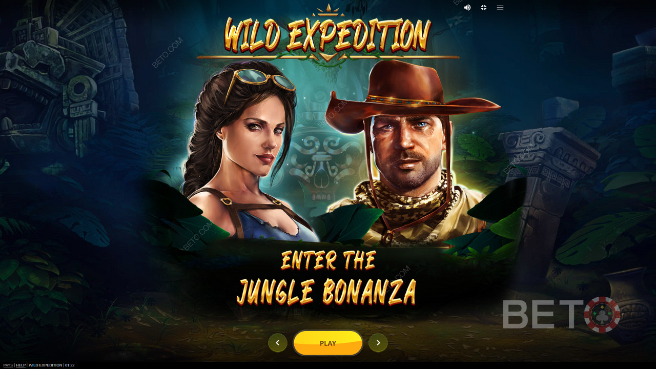 Wild Expedition 슬롯에서 닉과 카라와 함께 다음 행운을 쫓는 모험에 참여하세요.