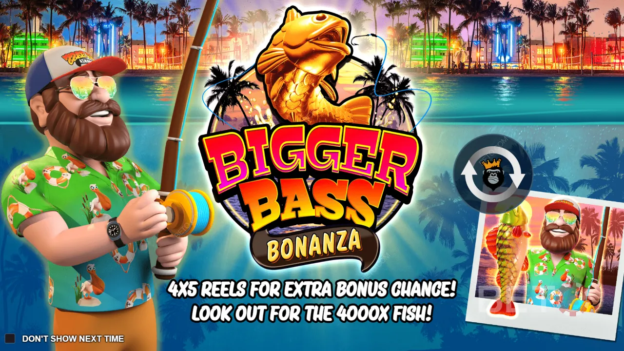 Bigger Bass Bonanza 비디오 슬롯의 게임 플레이