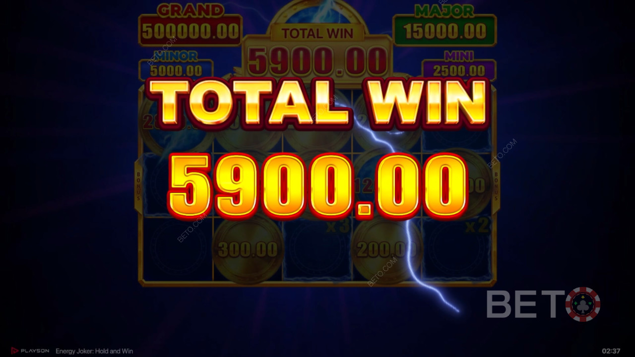 에너지 조커 온라인 슬롯에서 베팅한 금액의 5,000배를 획득하세요!