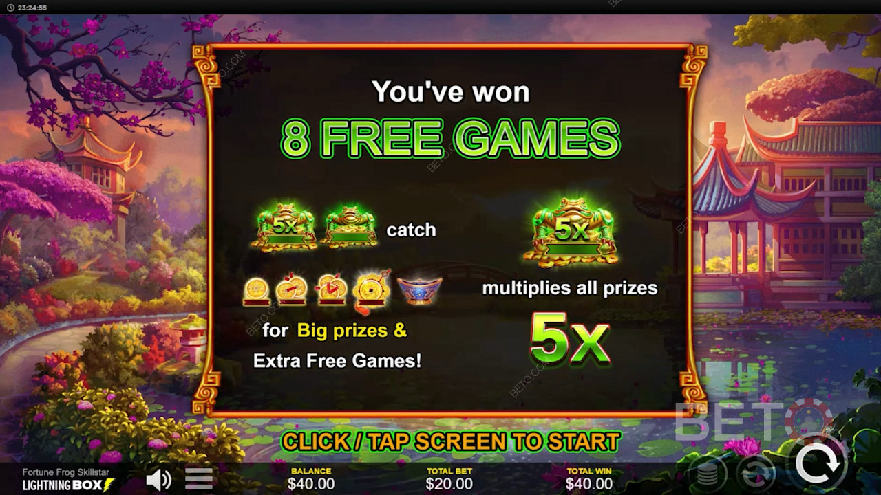 Fortune Frog Skillstar 슬롯 게임으로 큰 승리를 거두세요 - 베팅 금액의 최대 4,672배를 획득할 수 있습니다.