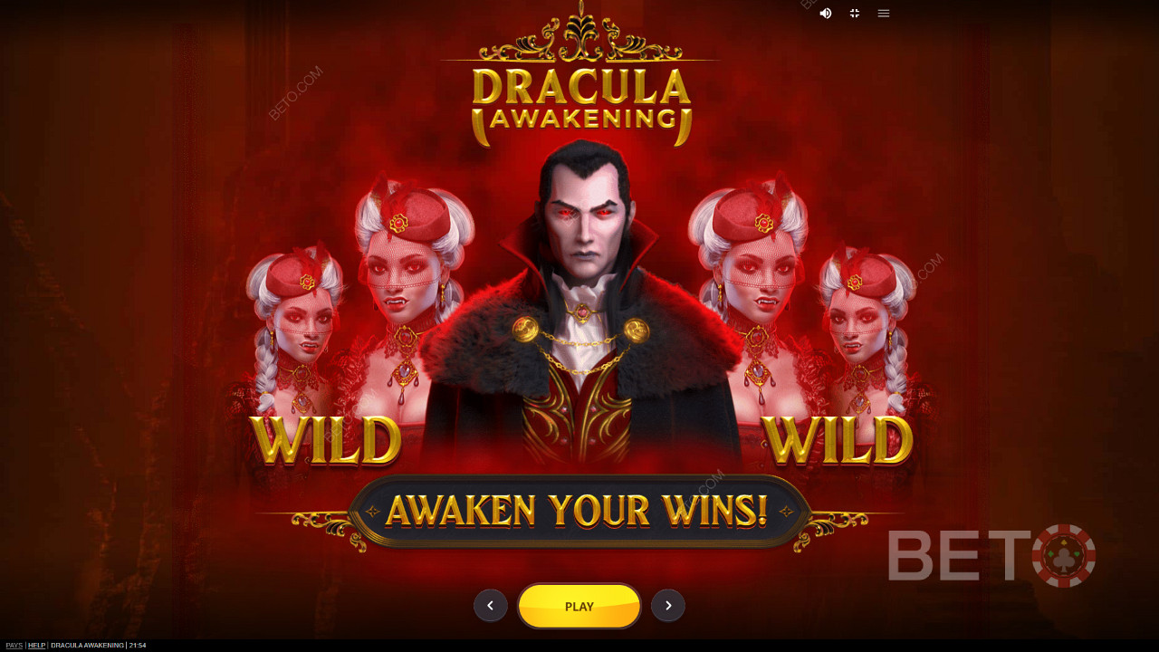 Dracula Awakening 온라인 슬롯에서 Dracula의 힘을 경험하십시오