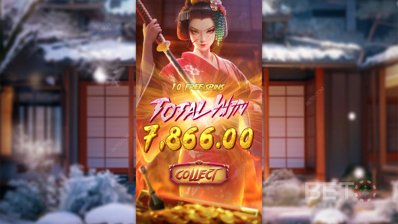 게이샤의 복수 슬롯 온라인에서 베팅한 금액의 5,000배를 획득하세요!