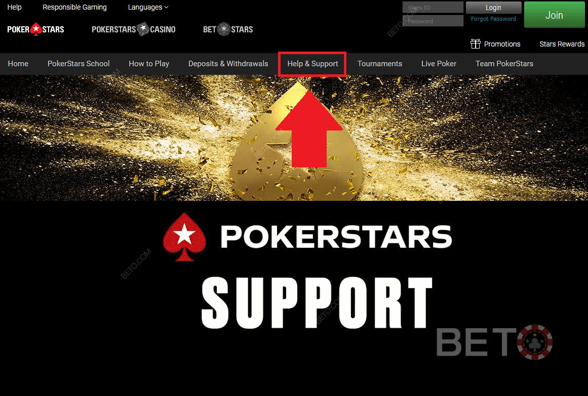 PokerStars 카지노 고객 지원 및 지원