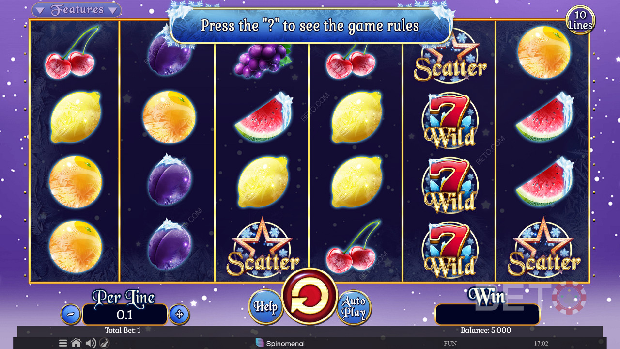 Fruits On Ice Collection 10 Lines 무료 플레이